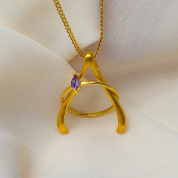Wishbone Ring Holder Necklace