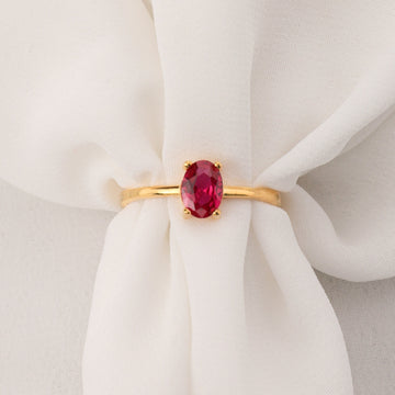 Dainty Ruby Ring 14k White Gold, Pink Oval Ruby Engagement Ring, Gold Ruby Ring For Women, Minimalist Ruby Ring, Solid Gold Ruby Ring