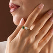 Toi et Moi Ring 925 Sterling Silver
