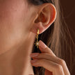 Dainty North Star Dangle Huggie Earrings 925 Sterling Silver