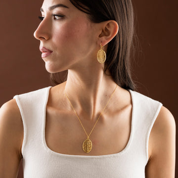 Signature Design 925 Sterling Silver Pendant & Earrings Jewelry Set