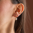 Pearl Necklace and Earrings Set 925 Sterling Silver