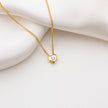 Personalized Puffy Heart Initial Necklace