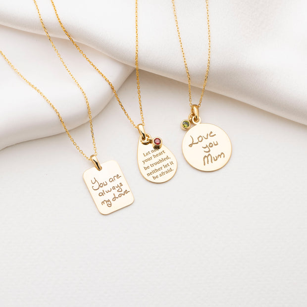 Handwritten Keepsake Necklace