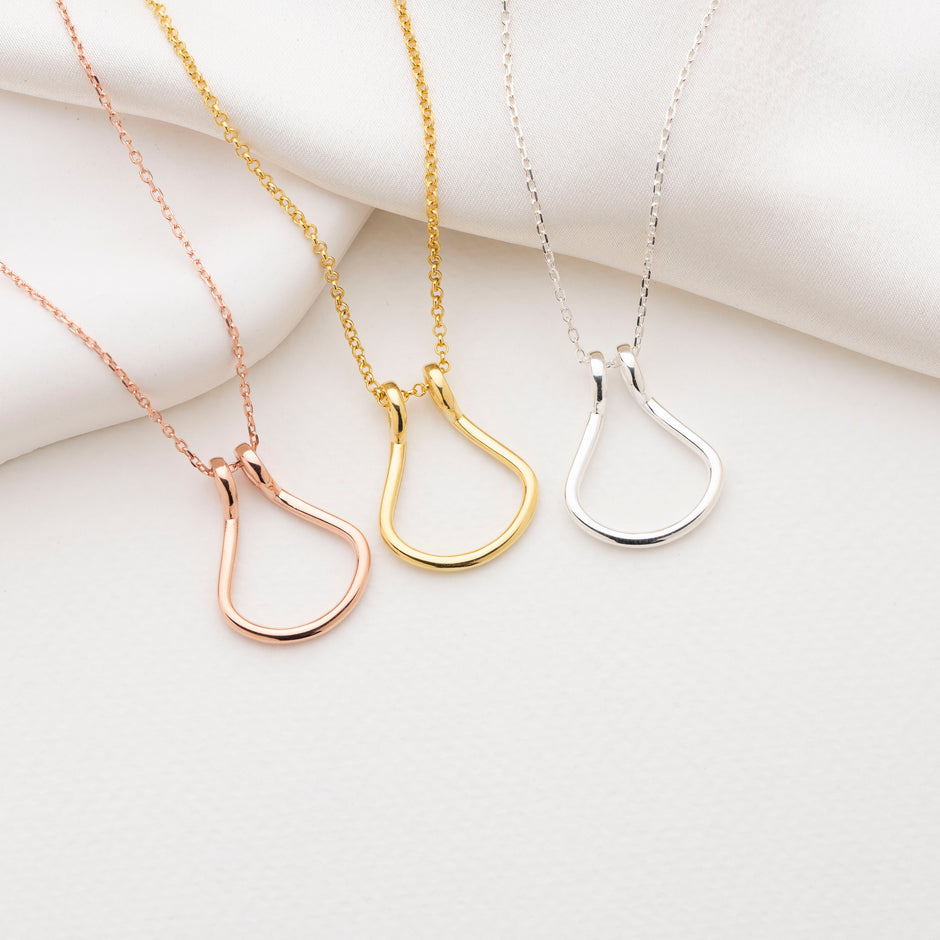 Horseshoe Ring Holder Necklace