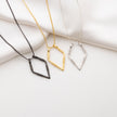 Geometric Ring Holder Necklace