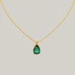 Handmade Emerald Teardrop Set