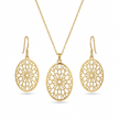 Signature Design 925 Sterling Silver Pendant & Earrings Jewelry Set
