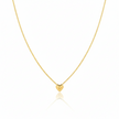 Personalized Puffy Heart Initial Necklace