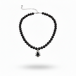 Onyx 925 Sterling Silver Statement Necklace