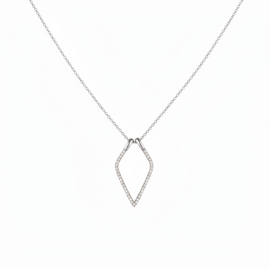 Geometric Ring Holder Necklace