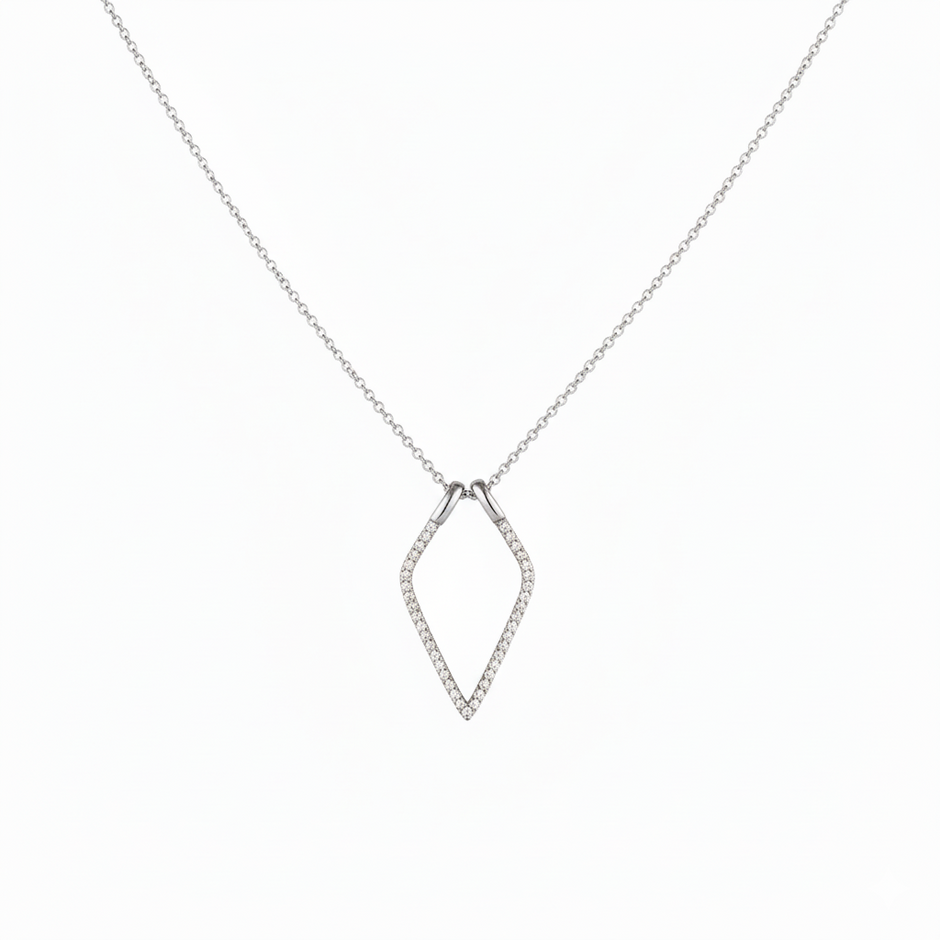 Geometric Ring Holder Necklace