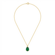 Drop Emerald Necklace
