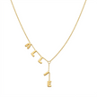 Lariat Name Necklace Handmade 925 Sterling Silver Bubble Letter