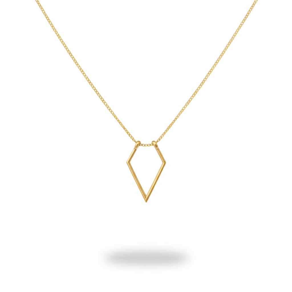 Geometric Ring Holder Necklace