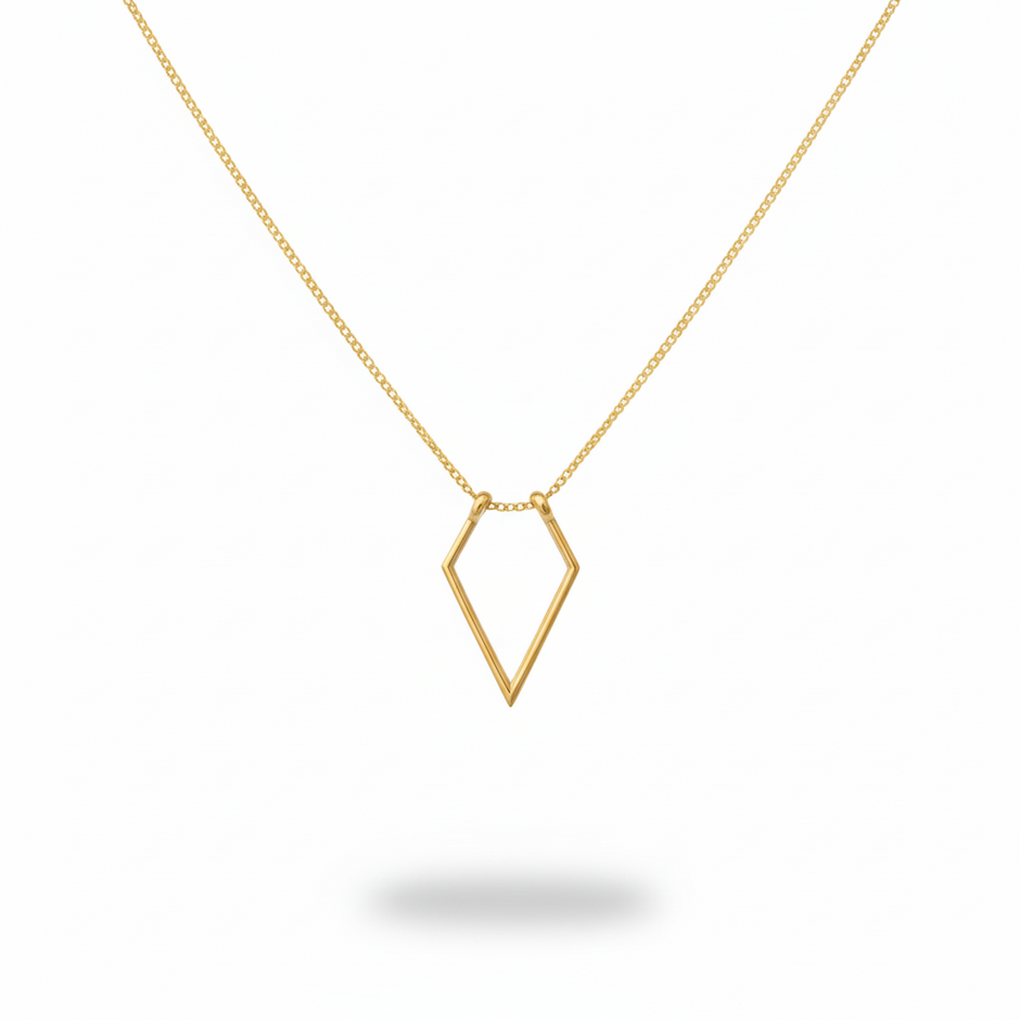 Geometric Ring Holder Necklace