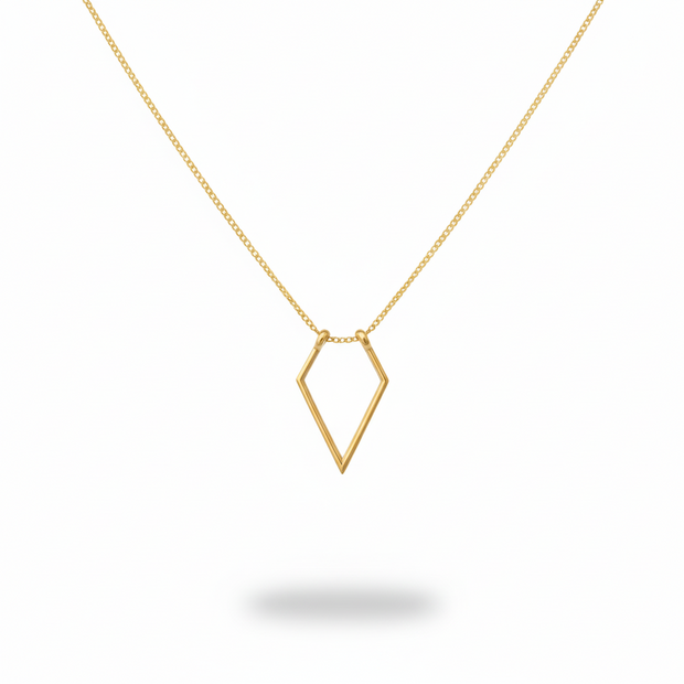 Geometric Ring Holder Necklace