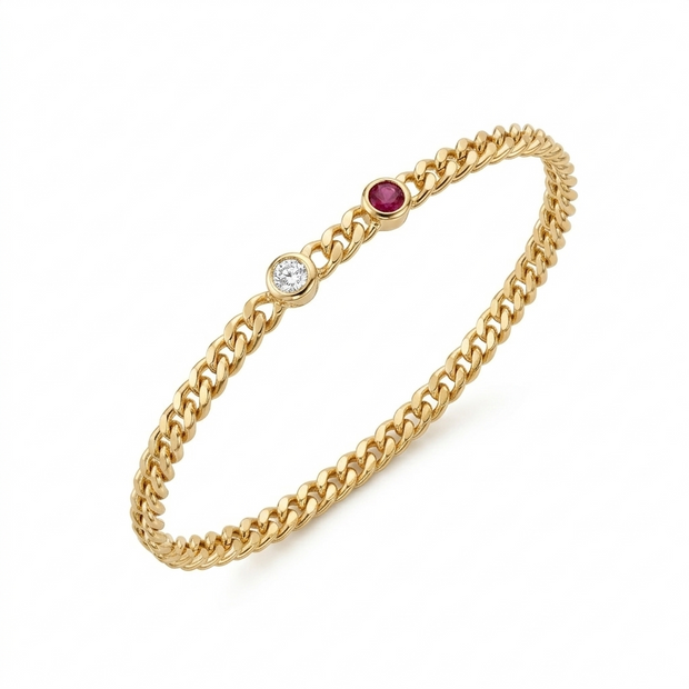 Birthstone Bracelet 925 Sterling Silver
