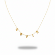 Custom 3D Bubble Letter Name Necklace