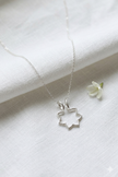 14k Gold Sunflower Ring Holder Necklace