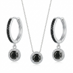 Minimalist Round Black Onyx Look Set