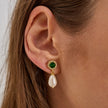 Emerald Green & Pearl Jewelry Set