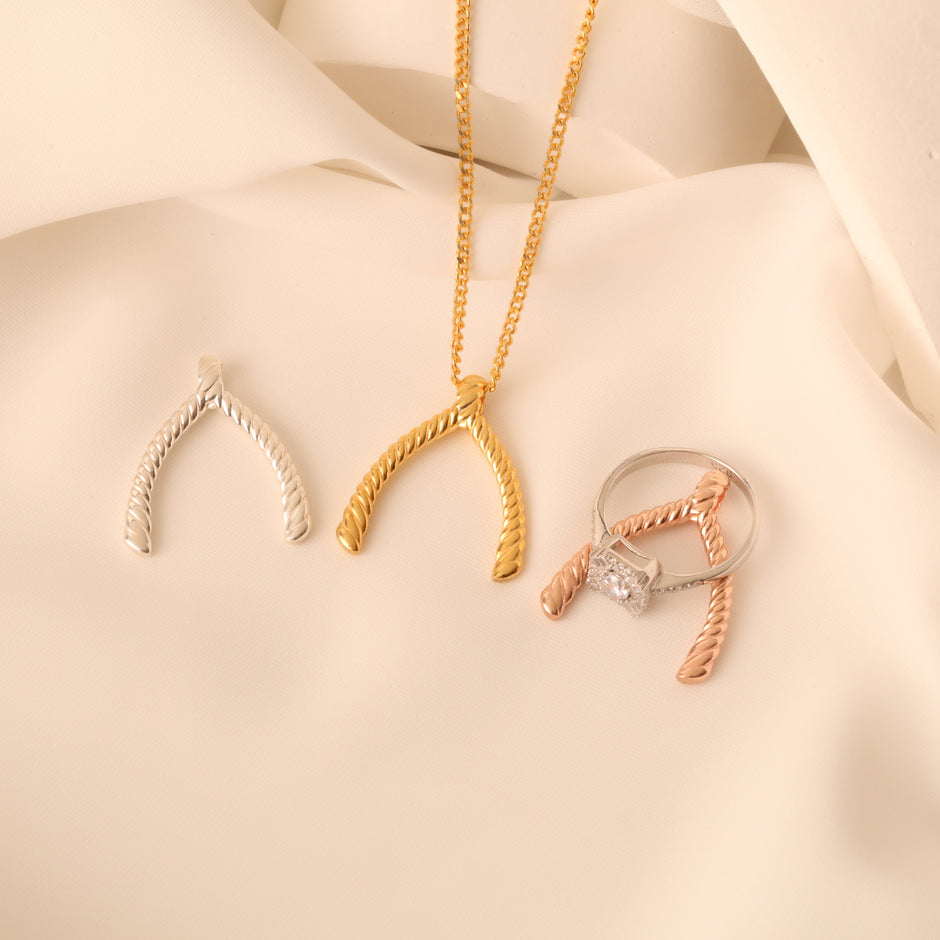 Wiishbone Ring Holder Necklace