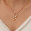 Geometric Ring Holder Necklace