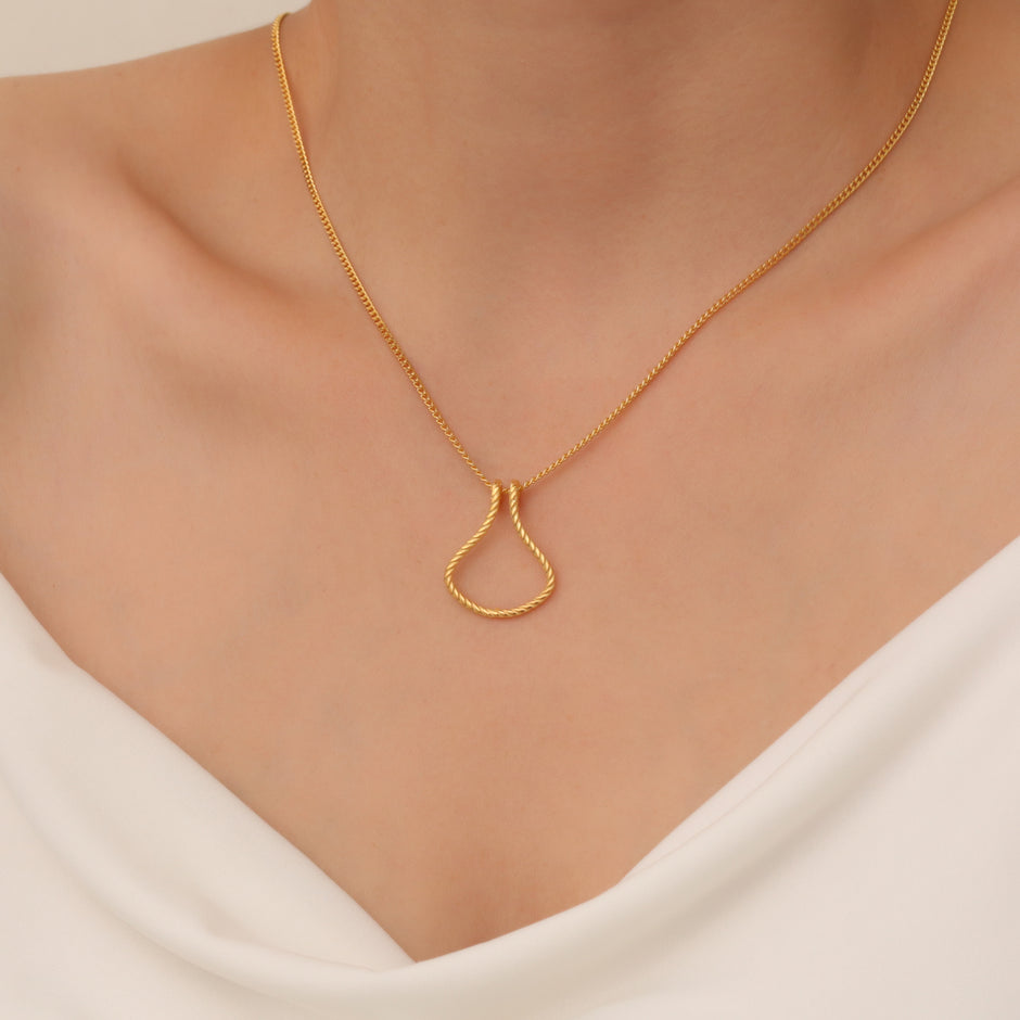 Horseshoe Ring Holder Necklace