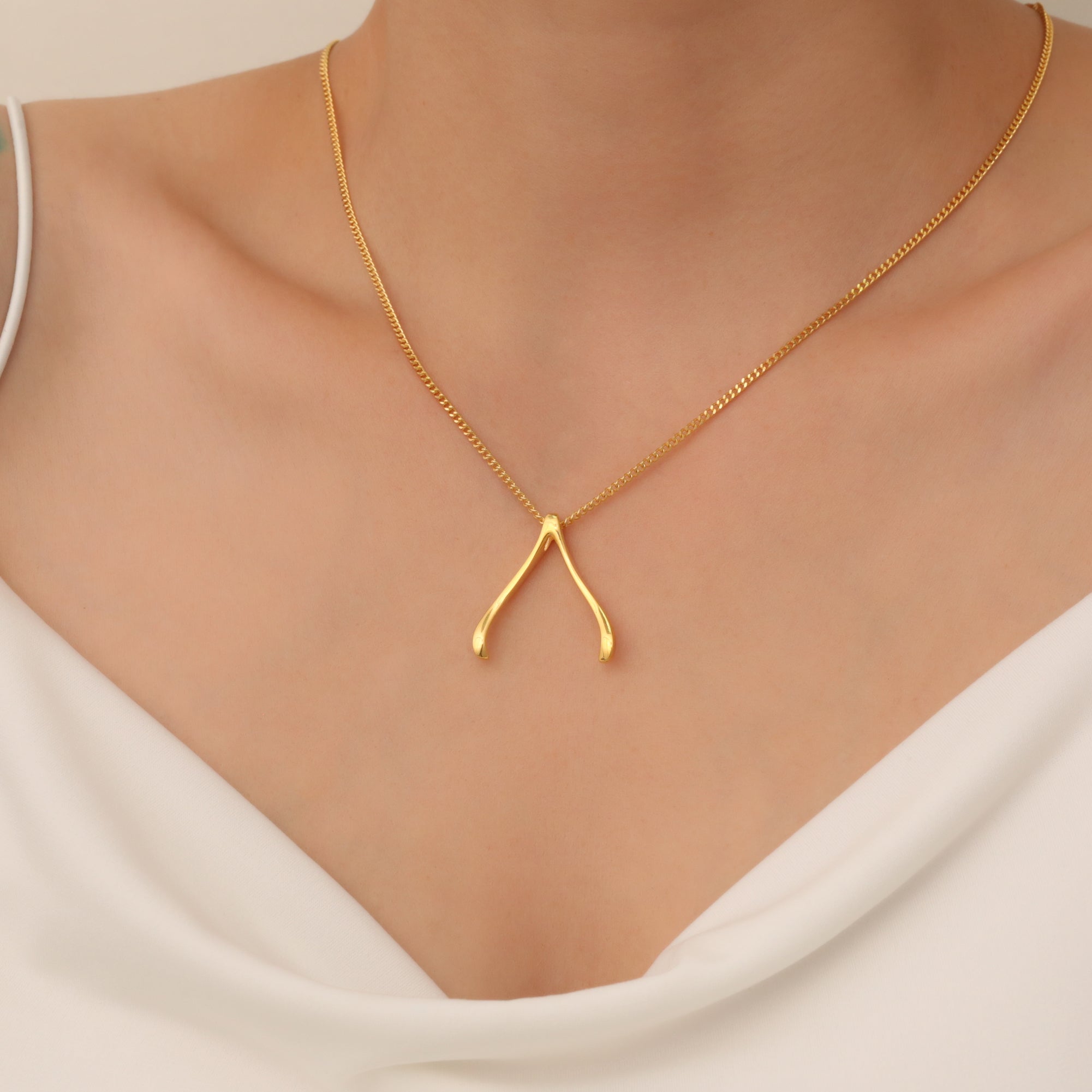 Wishbone Ring Holder Necklace