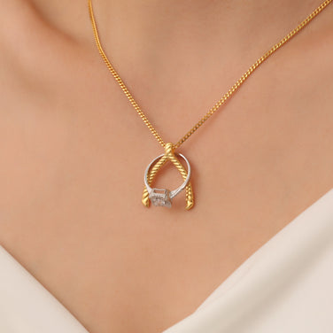 Wiishbone Ring Holder Necklace