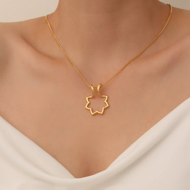 Sunflower Ring Holder Necklace