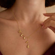 Lariat Name Necklace Handmade 925 Sterling Silver Bubble Letter