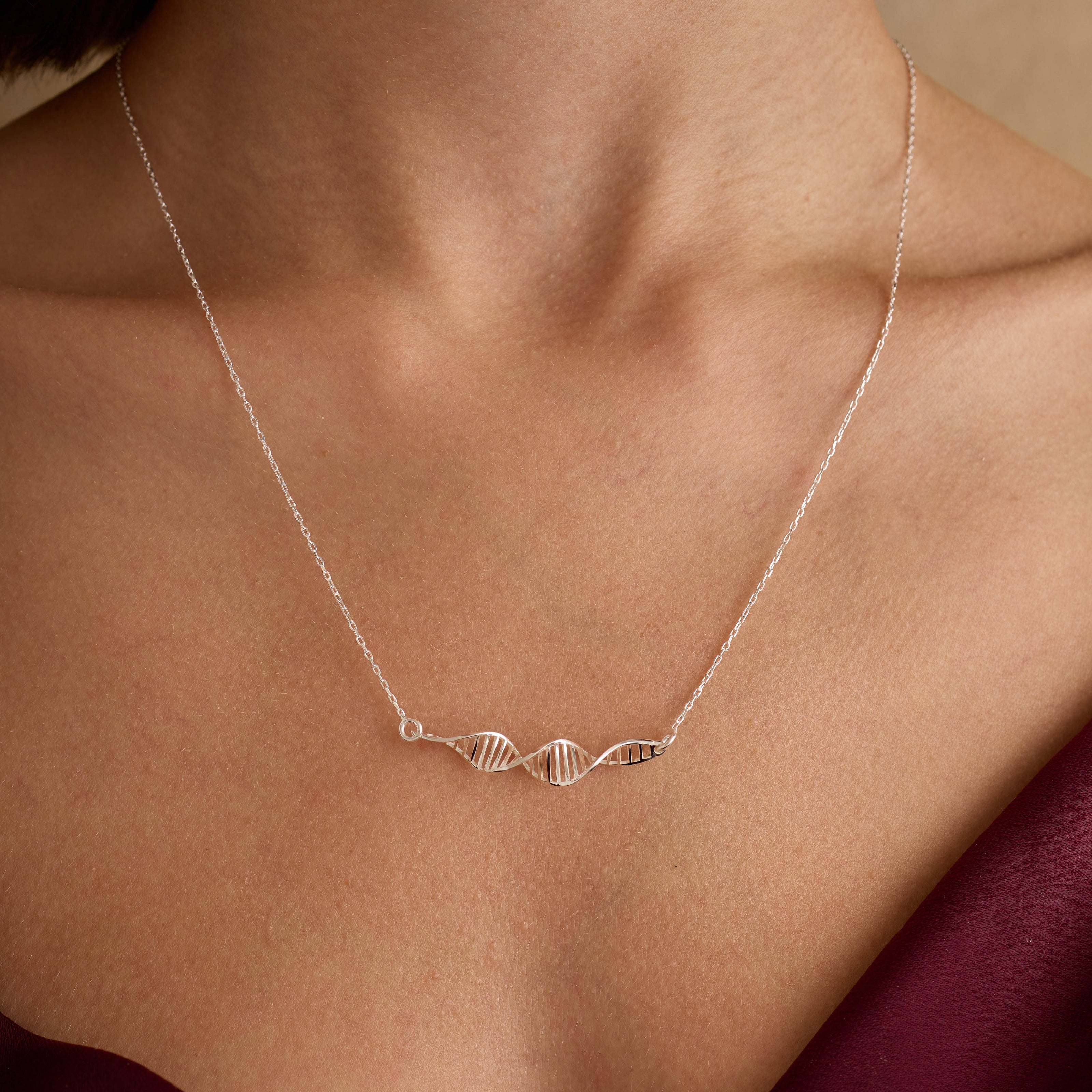 DNA Necklace 925 Sterling Silver
