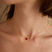 Drop Ruby Jewelry Set 925 Sterling Silver