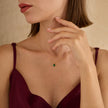 Drop Emerald Necklace