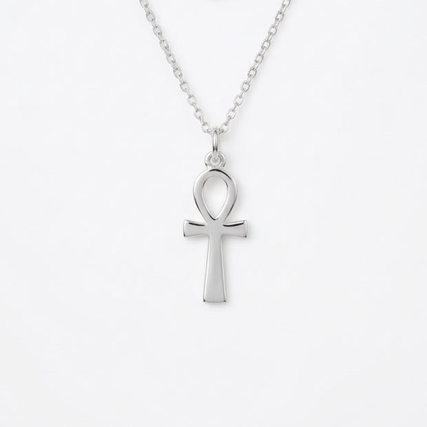 Tiny Ankh Necklace 925 Sterling Silver