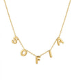 Custom 3D Mini Puff Name Necklace