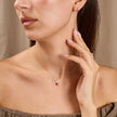 Dainty Drop Ruby Jewelry Set