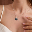 Personalized Double Plate Disc Necklace 925 Sterling Silver
