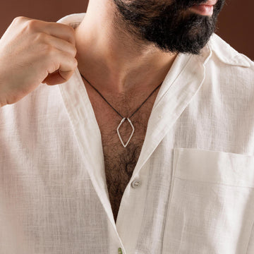 Geometric Ring Holder Necklace