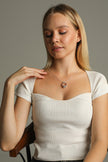 14k Gold Sunflower Ring Holder Necklace