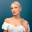 Mother of Pearl Lariat Name Necklace