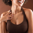 Lipstick Pendant Necklace 925 Sterling Silver