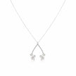 Flower Wishbone Ring Holder Necklace