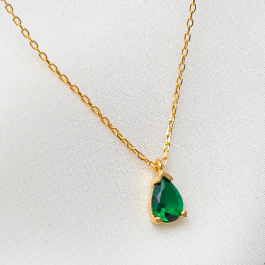 May Birthstone- Emerald Crystal Necklace Free Shipping | MakerPlace by  Michaels