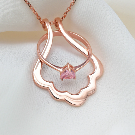 Dainty Rose Gold Ring Holder Necklace