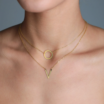 Layered Gold Filled Necklace Set