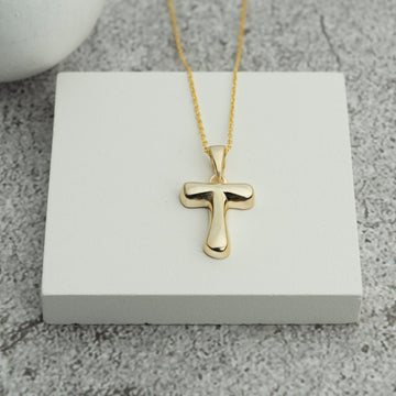 Initial T Necklace