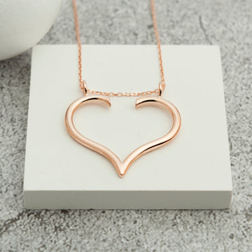 Necklace Ring Holder Heart